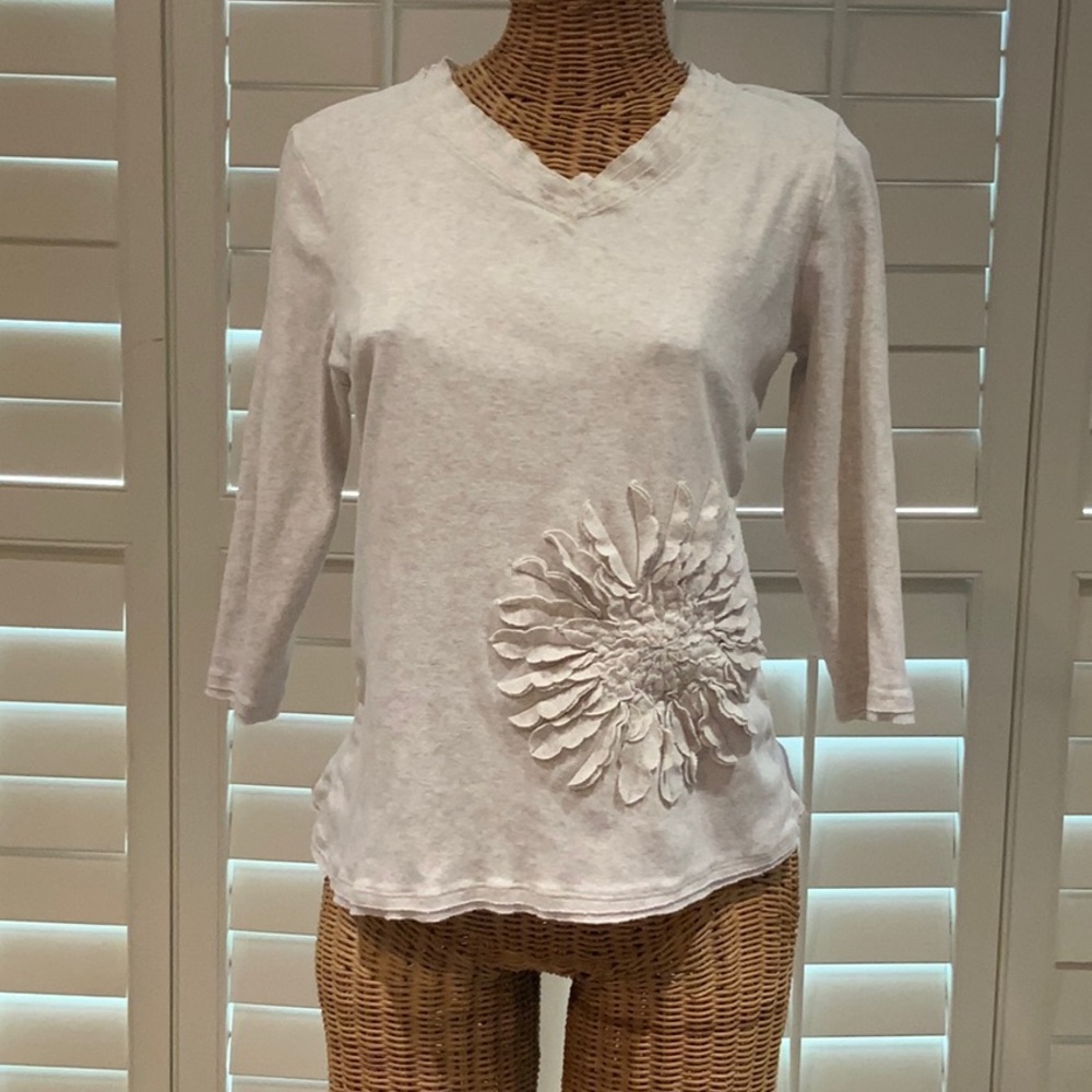 Westbound White Ruffled Long Sleeve Blouse